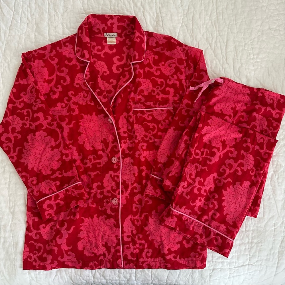 Bed Head Long Sleeve Cotton Pajama Set